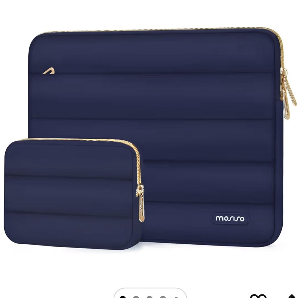 MOSISO Navy Tablet Sleeve with Accessory Pouch NWOT